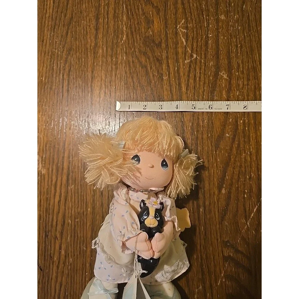 Precious Moments Applause doll plush w/cat,skunk with tags & stand